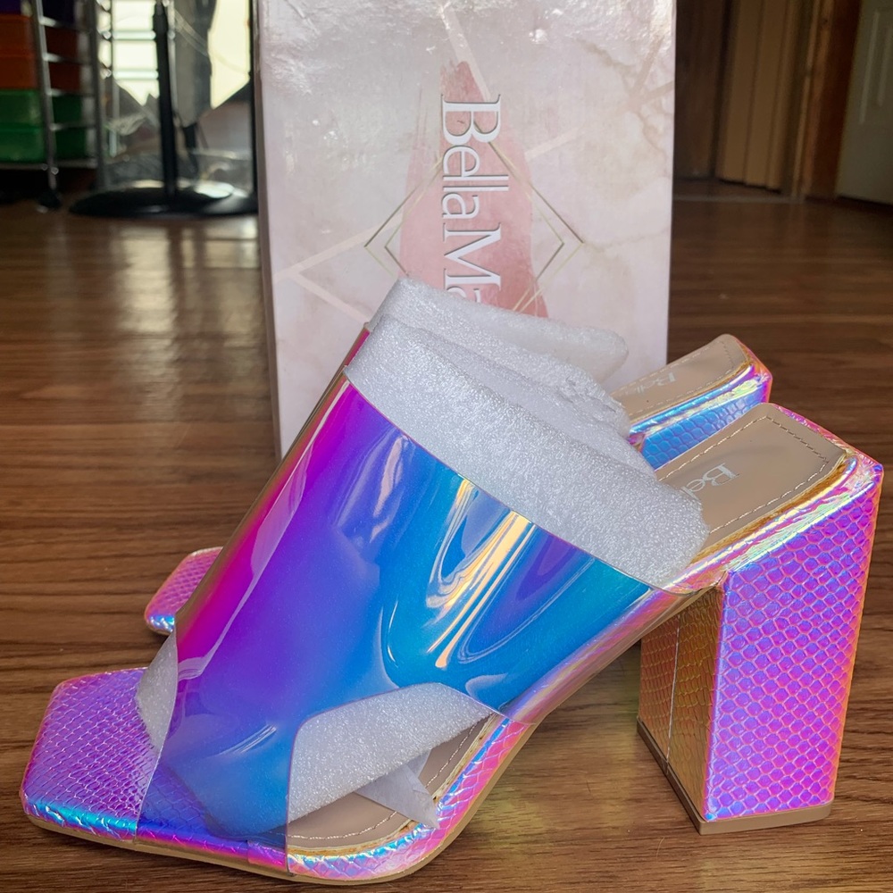 Iridescent Mermaid Heels NEW WITH THE BOX
